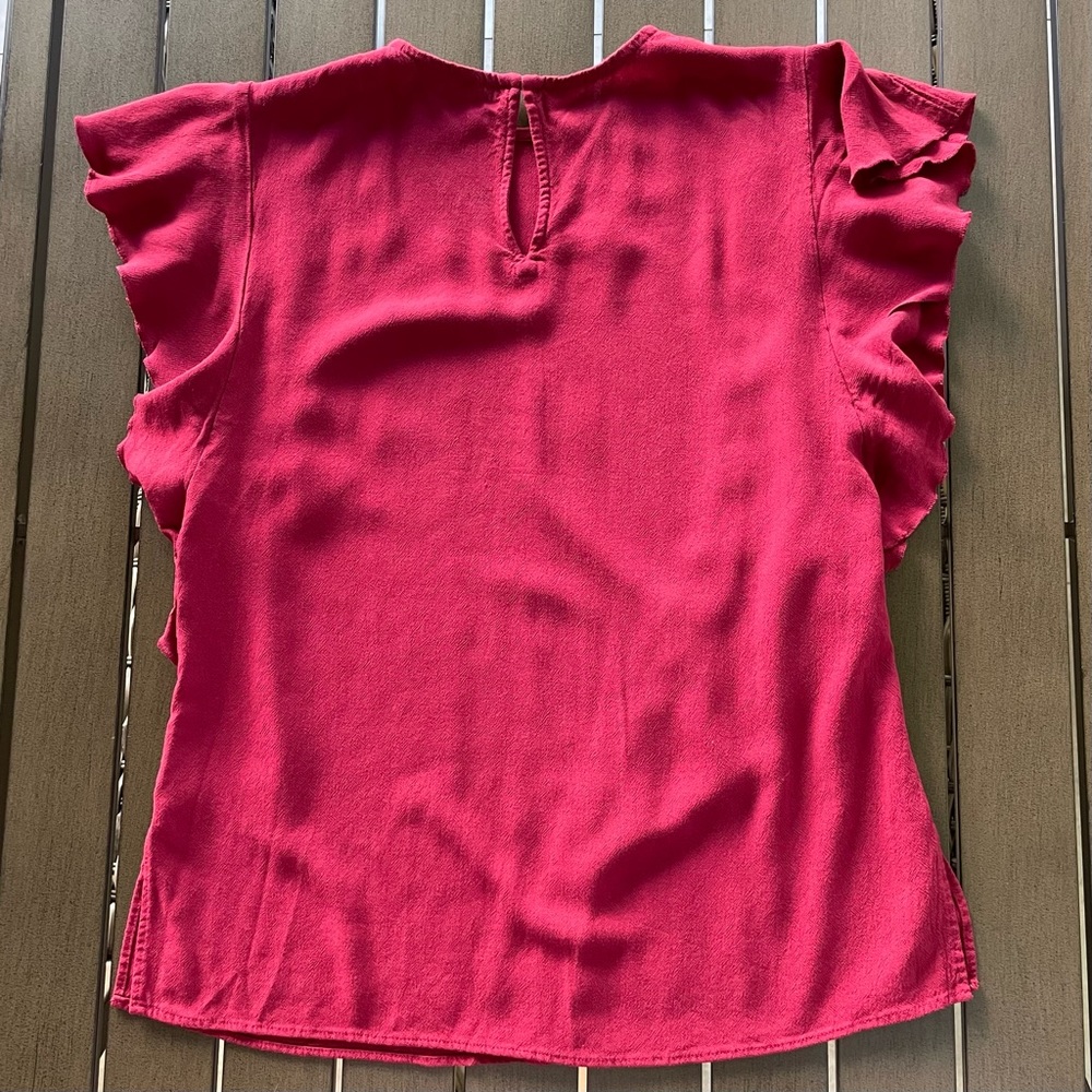 Express Flutter Ruffle Rayon Blouse!! - image 2